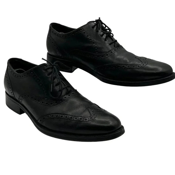 Cole Haan Air Madison Wingtip Oxford Mens 10.5 Dress Shoe Black C10145 Timeless - Picture 2 of 16